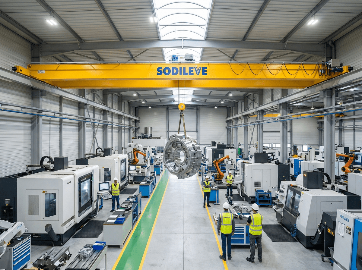 achat d'un pont roulant SODILEVE dans une industrie de production