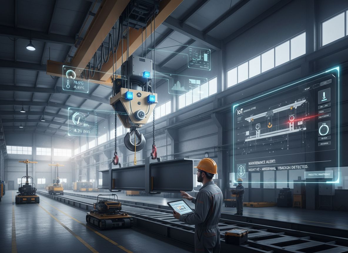 levage industriel, IOT sur la maintenance d'un palan