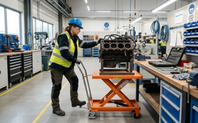 Blog 1 Tables élévatrices en atelier : comment choisir le bon modèle pour gagner en ergonomie et productivité